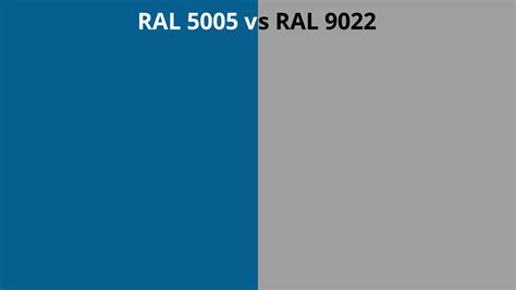 Ral 5005 Vs 9022 Ral Colour Chart Uk