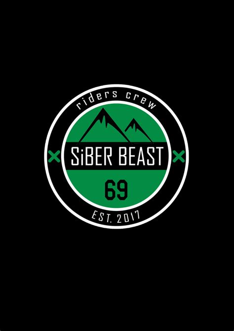 Иллюстрация Siber Beast лого для тревел компании в стиле реклама