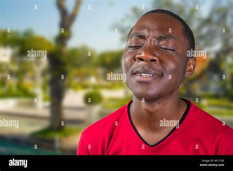 Casual Young African Man Stock Photo Alamy