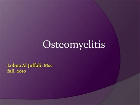 Osteomyelitisppt