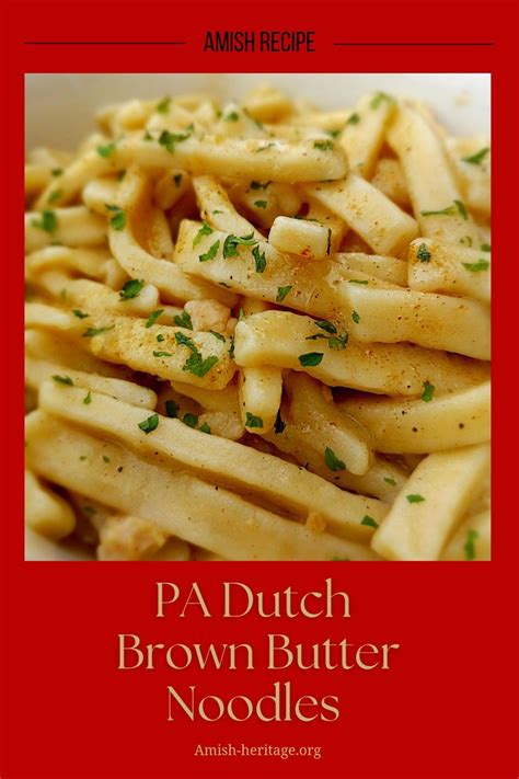 Amish Buttered Noodles Recipe