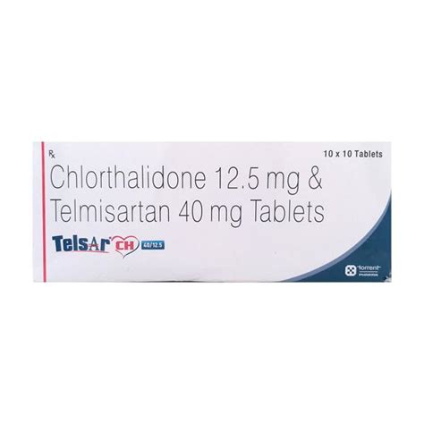 Telsar CH 40 12 5 Tablet 10 S Price Uses Side Effects Netmeds