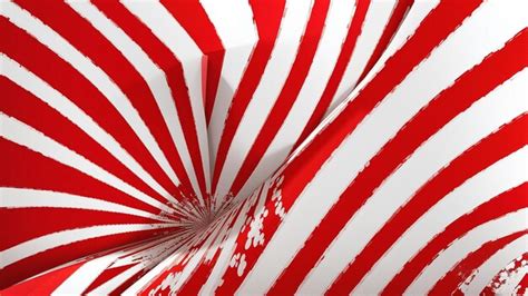 Premium AI Image | A red and white striped candy cane bag.