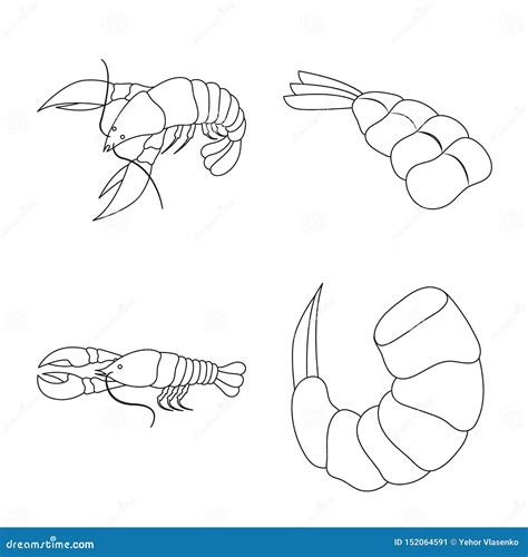 Objeto Isolado Do Sinal Do Alimento E Do Mar Ajuste Do Alimento E Do