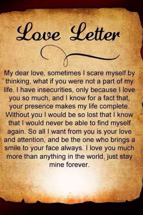 Love Letter Simple Love Quotes Sweet Romantic Quotes Love My Wife