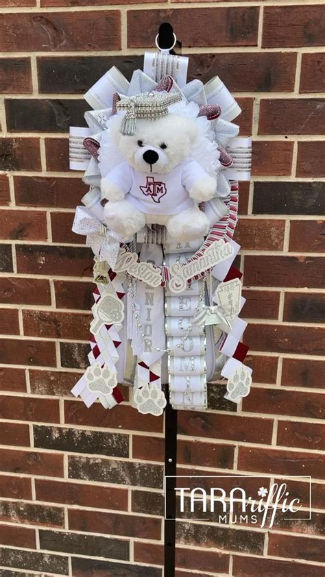 White Silver And Maroon TARAriffic Senior Homecoming Garter