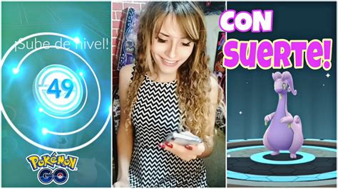 SUBO A NIVEL 49 Y REGISTRO DE GOODRA CON SUERTE SERA 100 POKEMON GO