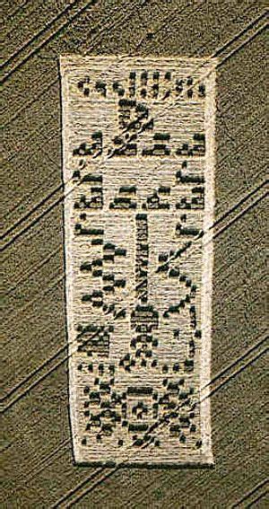 Binary Code Crop Circle Crop Circles Crop Circles Sacred Geometry