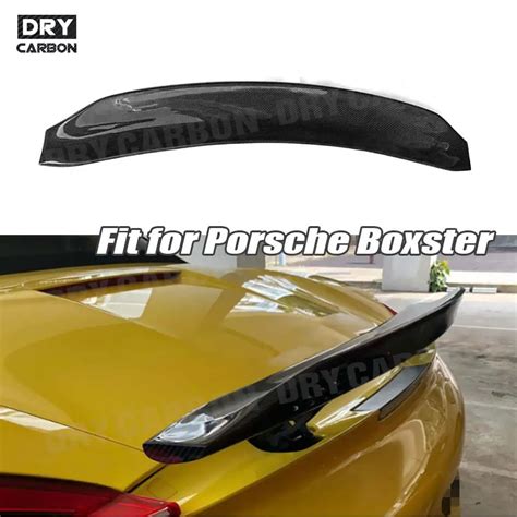 Carbon Fiber Rear Spoiler For Porsche Boxster S GTS 981 GT4 2013 2014