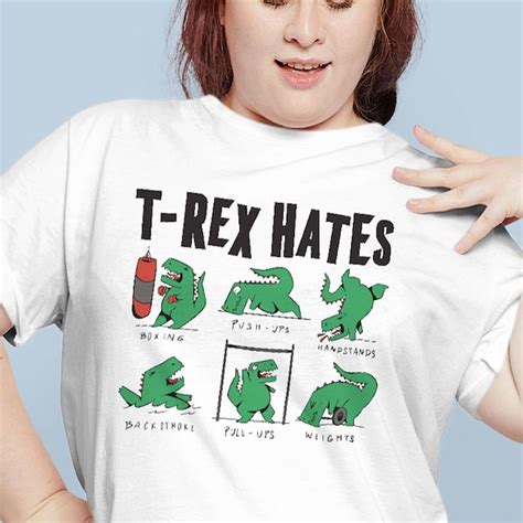 T Rex Hates Pushups Etsy