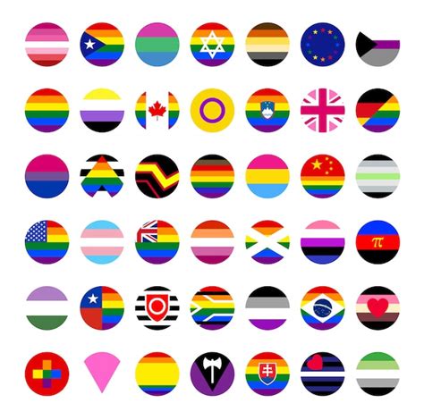 Premium Vector | Lgbt pride flags