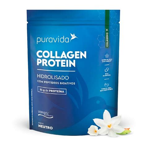 Suplemento Alimentar Puravida Collagen Protein Neutro G