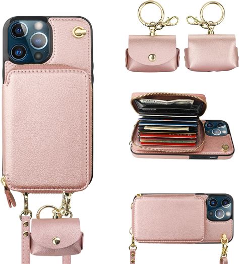 Bocasal A Multi Slots Crossbody Wallet Case For Iphone 13