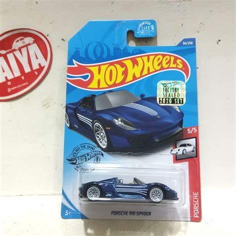 Jual Hot Wheels Super Treasure Hunt PORSCHE 918 SPYDER Biru TH Factory Sealed Bukan Lbwk