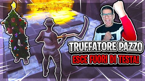 Truffo Un Truffatore Pazzo Che Grida Fortnite Salva Il Mondo