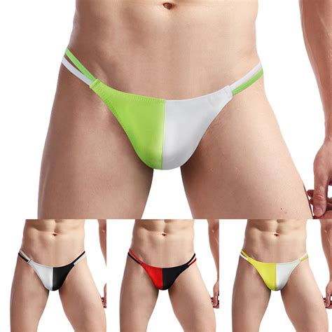 Deal Mens G String Pouch Briefs T Back Panties Underwear Bikini Sexy Thong Lingerie Shopee