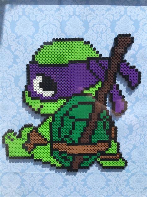 Donatello Perler Bead Design | Perler beads designs, Perler beads, Mini ...