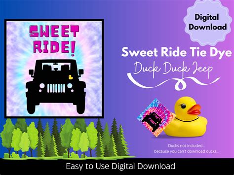 Jeep Ducks Digital Download Printable Tag Template Jeeping Ducks Sweet ...