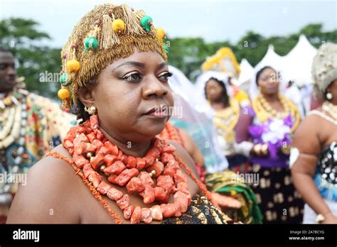 Kalabari lady of Nigerian Tribe displaying the rich culture of Africa ...