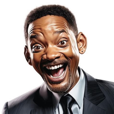 Premium AI Image | caricature of world black celebrities funny will smith