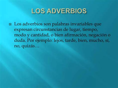 Los Adverbios Ppt