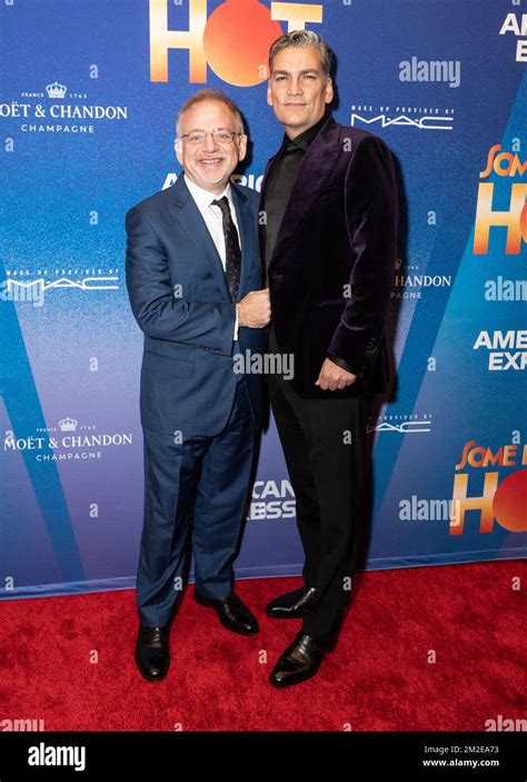 Marc Shaiman And Louis Mirabal Attend Opening Night For Some Like It Hot On Broadway At Shubert