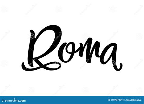 Roma City Design Typography With Red Heart Icon Logo Vector ...