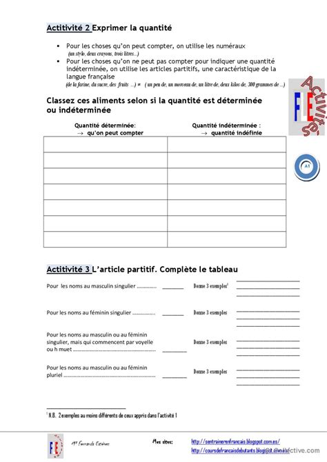 INTRODUCTION À L EXPRESSION DE L Français FLE fiches pedagogiques pdf