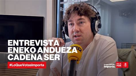 Entrevista A Eneko Andueza Secretario General Del Pse Ee En La