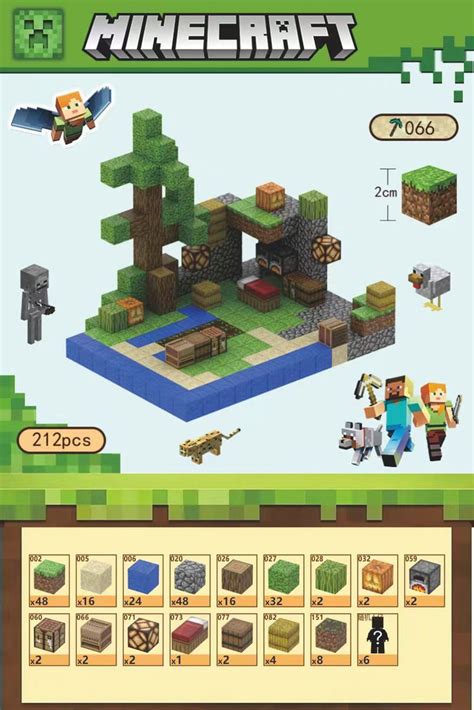 Магнитный Конструктор Майнкрафт набор детали фигурок Игрушка Minecraft ...