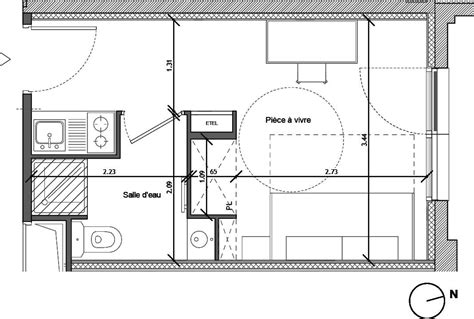 Appartement T1 Meublé De 1850 M2 4ème étage N Campus Salto Noisy Le