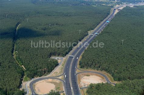 Luftbild Ferch Baustelle An Der Verkehrsf Hrung An Der