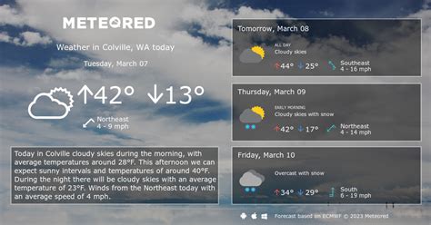 Colville, WA Weather 14 days - Meteored