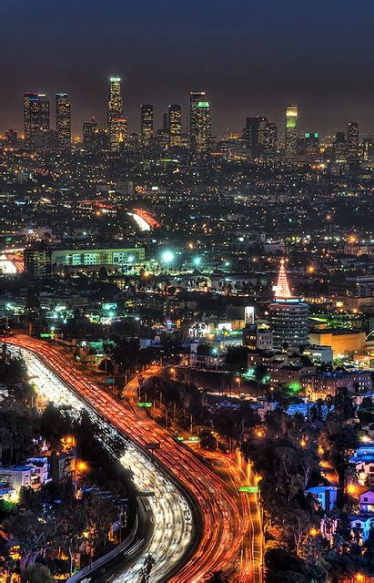 Hollywood City At Night