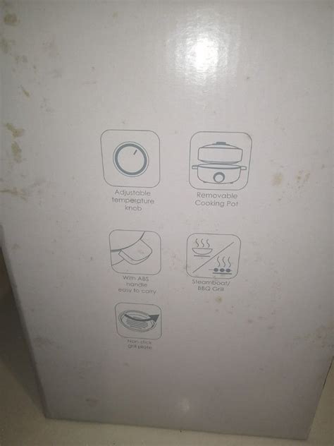 Mistral Multi Functional Electric Hot Pot With Grill TV Home Appliances Kitchen Appliances