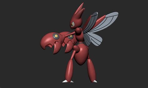 Pokemon Scizor With Poses D Model D Printable Cgtrader