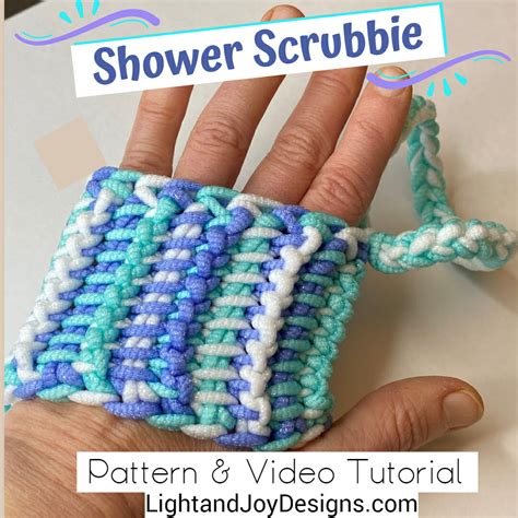 Learn Color Tunisian Crochet Tunisian Shower Scrubbie Free