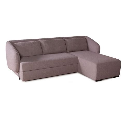 Диван угловой трехместный раскладной коричневый Bubble - купить за ...