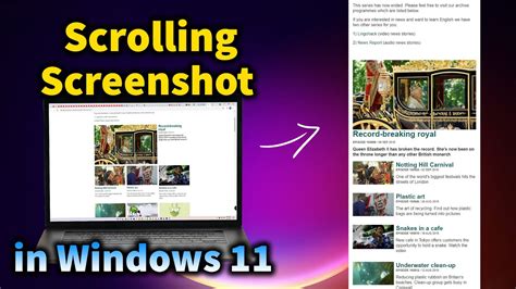 How To Take A Scrolling Screenshot In Windows 11 Youtube