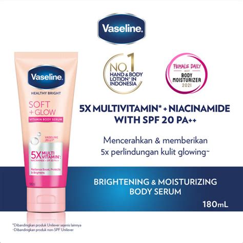 Promo Vaseline Hand Body Lotion Body Serum Vitamin Kulit Soft Glow