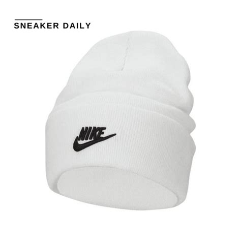 M Nike Peak Tall Cuff Futura Beanie Summit White Fb