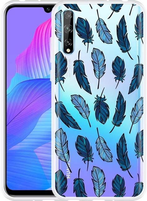 Hoesje Geschikt Voor Huawei P Smart S Feathers Bol