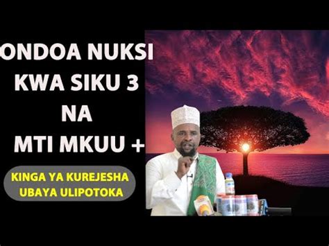 Ondoa Nuksi Majini Na Uchawi Kwa Mti Mkuu Plus Kinga Ya Kurejesha