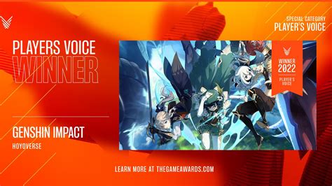 Genshin Impact Beats Sonic Frontiers To Win Player S Voice Award In The