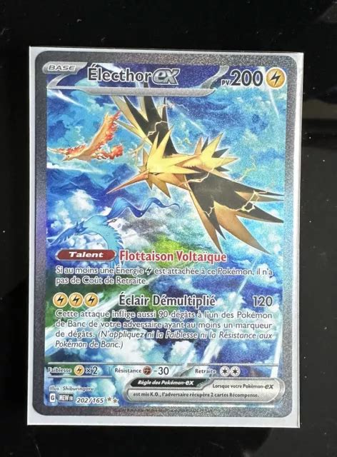 CARTE POKÉMON ELECTHOR Ex Alternative 202 165 Secrète EV 151 FR