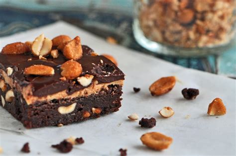 Peanut Butter Fudge Brownies With Honey Roasted Peanuts Recipe