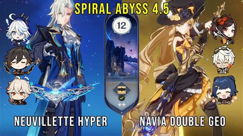 C Neuvillette Hyper And C Navia Double Pyro Genshin Impact Abyss