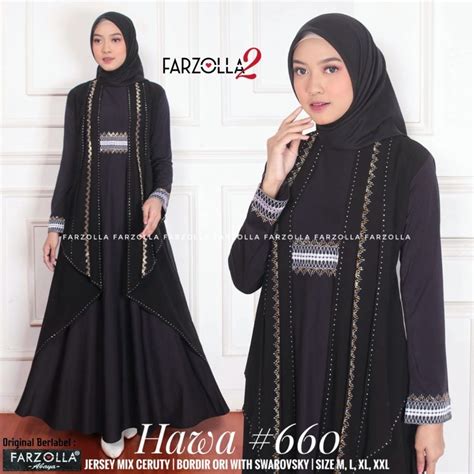 Jual Gamis Hawa 660 Dress Busana Muslimah By Original Farzolla 2