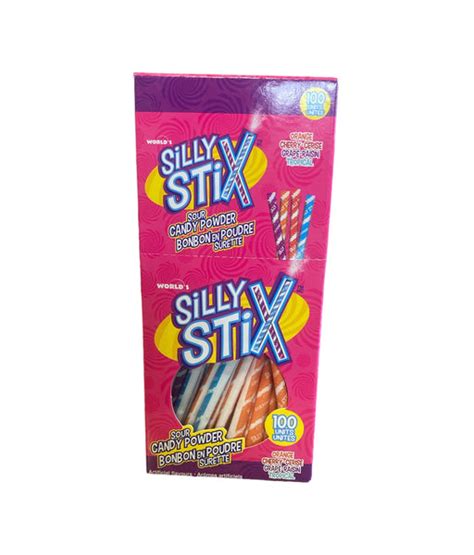 Silly Stix Pixy Sour Candy Powder Candy Floss Land