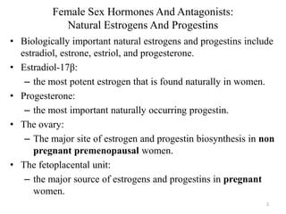 Female Sex Hormones PPTX